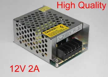 1pcs Aukštos Kokybės 12V 2A 24W DC Universalus Reguliuojamas impulsinis Maitinimo šaltinis 12V LED Driver 12V2000mA
