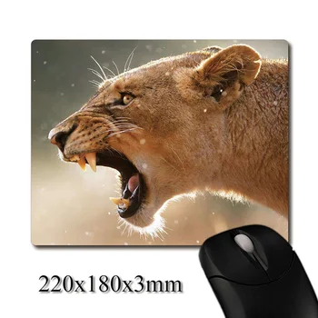 Baisu riaumojimas Afrikos liūtas atvaizdą spausdinta Sunkiųjų audimo anti-slip gumos padas biuras pelės padelį, Miestelyje Šalies naudai 220x180x3mm