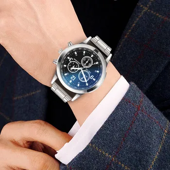 Prabangūs vyriški Klasikiniai Laikrodžiai Kvarco Bracele Žiūrėti reloj hombre montre homme zegarek meski horloges mannen orologio uomo relojes