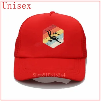 Retro 70 Scuba Diver Piktogramą užsakymą išsiuvinėti skrybėlę kibiro kepurę moterų u apsauga gorras para hombre de marca vasaros skrybėlę