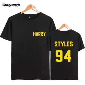 Viena Kryptimi Harry Styles Atspausdinta Marškinėliai moterims/vyrams trumpomis Rankovėmis medvilnės Marškinėlius (T-shirt streetwear hip-hop T marškinėliai Topai Drabužiai
