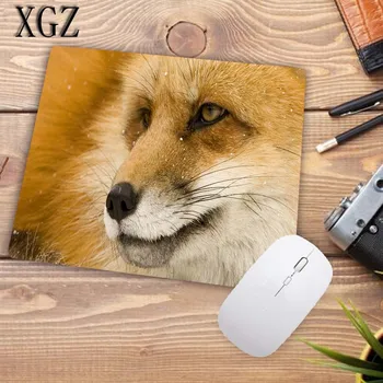 XGZ Gyvūnų Mielas Fox Pele Gaming Mouse Pad Gamer Kompiuteris Kilimėlis Žaidimas Klaviatūros, Pelės Kilimėlis Lentelė Kilimėlio Dydis 22X18CM Skatinimo