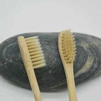 1 vnt Gamtos, Gryno Bambuko dantų šepetėlį lentelė Minkštas Plaukų Dantų Šepetėliu Ekologinio Draugiškas Šepetėliai Burnos Valymo Priežiūros Priemonės