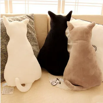 1 Vnt Mielas 45cm Super Mielas Minkštas Pliušinis Atgal Shadow Cat Sėdynės Sofos, Pagalvės, Pagalvėlės, Minkšti Pliušiniai Žaislai Pagalvę Gimtadienio Dovana Mergaitėms
