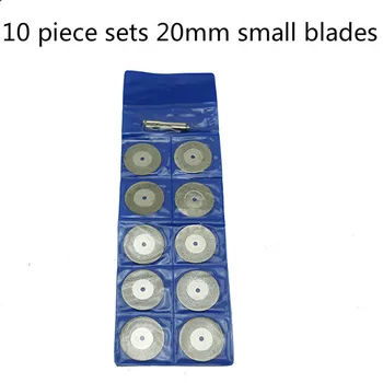 10 gabalas rinkiniai 30 mm maži peiliukai silicio karbido pjūklas, peilis jade keraminiai ašmenys, Skirti Dremel Rotaciniai įrankiai