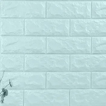 10 vnt 3D Lipnios Sienos Lipdukas, Plytų Dizaino Sienų Plokštės, atsparus Vandeniui PE Putų Balti Tapetai už Kambarį, TV Wall