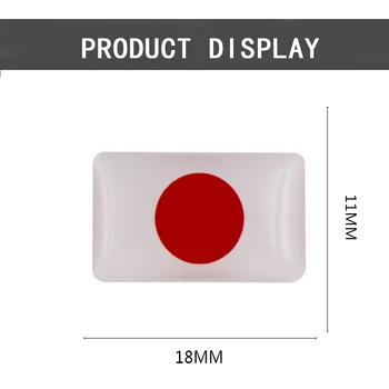 100vnt Automobilių apdailos lipdukas Automobilio Vairo 3D lipdukas Japonijos vėliavą, ženklelį už 
