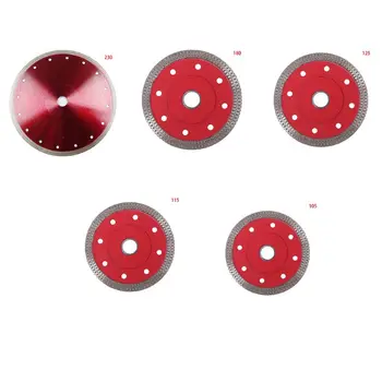105/115/125/180/230mm Diamond Keramikos Apskrito Raudonas Diskas pjauti Porceliano Supjaustyti L4MB