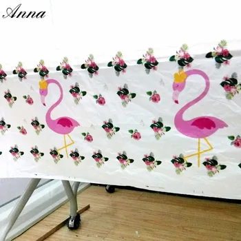 108x180cm Flamingo Gimtadienio Dekoracijas Staltiesė Gimtadienio Apdailos staltiesė