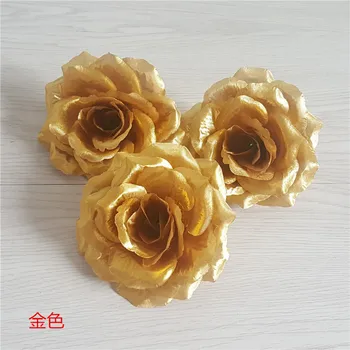 10cm Juoda Dirbtinės Rožės Gėlių Galvos Valentino Dienos Dovana Netikrą Gėlės 