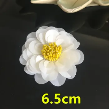 10pieces Didelis China Pleistrai Zawalcowany Audinio Maišelis Gėlės 