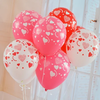 10vnt 12 colių spausdinti širdies turas spausdinti balionas jubiliejų, vestuvių dekoravimas Valentino Diena puošybos festivalis prekes
