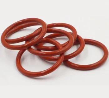 10VNT 2,4 mm vielos skersmuo 63mm-73mm išorinis skersmuo silikono sandarinimo žiedas Silikagelio Sandarinimo žiedas plovimo aukštos temperatūros, žiedai, raudona