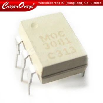 10vnt/daug MOC3081 CINKAVIMAS-6 Triode ir SCR išėjimo optocoupler 800V Optocoupler Simistorių Vairuotojo Sandėlyje