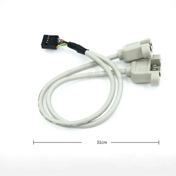 10vnt USB Dual Port Pertvara Line USB 