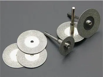 10X Mini Rotacinis Įrankis, diskinio Pjūklo Ašmenys Pjovimo Peilis Diamond pjauti Pjovimo Diskas Sukasi Šlifavimo Ratas + 2 Veleno