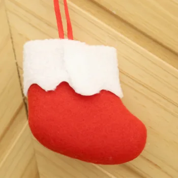 12PCS/Daug,Didmeninė Kalėdų mini įkrovos pakaba Kūrybos kojinės pakabukas Kalėdų eglutės ornamentu Vaikai partijos naudai saldainių maišelis