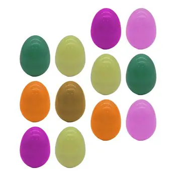 12pcs Plastiko Subtilus Kūrybos Imituojamas Kiaušinių Velykų Kiaušinių Trapus Žaislais Velykų Dekoras