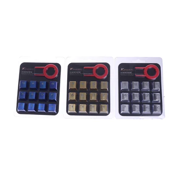 12pcs Vandeniui Mechaninė Klaviatūra su Apšvietimu Šalinimo Universalus USB Keycap Auksą, Padengtą Žemo Profilio Patvarus Žaidimas Pakeitimo
