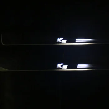 12V LED Durų Slenksčio Žiburiai Kia K5 Optima 2016 2017 2018 Plokštė Guard Kelias Sveiki Automobilio Nusitrinti Led Šviesos Pedalo Šviesos
