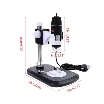 1600X Skaitmeninis Mikroskopas Endoskopą su Stovu USB 2.0 Didinimo Nešiojamų R9UC