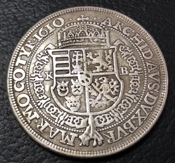 1610 m. Vengrija 1 Aukštesni - II. Matyas 1608-1619 Kopijuoti Monetos