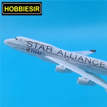 16CM 1:400 Boeing B747-400 modelio Orlaivių važiuoklės Star Alliance 