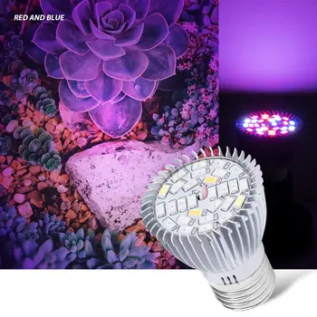 18W 28W LED E14 Fito Lempa Led Full spectrum Augti Šviesos 220V E27 Lempos Augalams UV SPINDULIŲ Fitolamp Patalpų Palapinė Vis Lemputes 110V