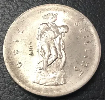 1966 m. Airijos sidabro pearse šilingų aukštos kokybės kopija sidabro padengtą monetos