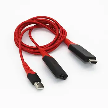 1m HDMI Belaidžio Screencaster 2.4 GHz+5 ghz Dual-band WiFi USB Prievadas Palaiko Laidinio/Belaidžio ryšio Telefono/iPad/Mac book/Android/Win8
