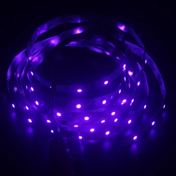1M UV Šviesos LED Juostelė 395-405nm LED 5050 SMD ne-Vandeniui/atsparus Vandeniui Valtis Juostos, Lempos