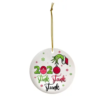 1pc Kalėdų Medžio Pakabukas 2020 Pritaikyti Kabinti Ornamentu Kalėdinė Dekoracija 2021 Naujųjų Metų Dovana, Namų Dekoro Noel Navidad Sodas