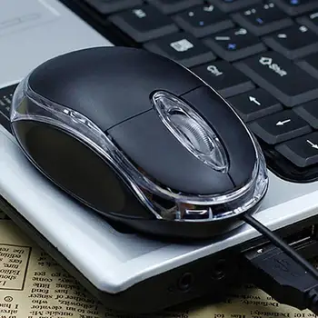 1Pc Laidinio USB Optinė 3-Pelės Mygtuką 1000 DPI Laidinio ir Pelė Naudoti Desktop Laptop Biuras Namų Kompiuterį L0S3