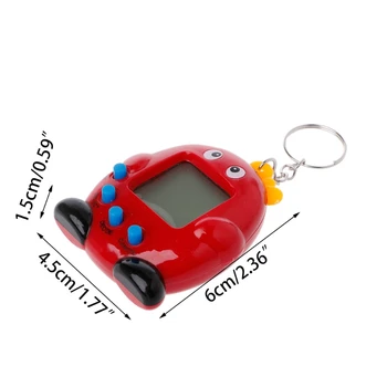1PC Mielas Pingvinas LCD Virtualus Skaitmeninis Pet Elektroninių Žaidimų Mašina, Su Keychain B85B