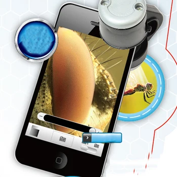 1PC MobilePhone miniscope Mokslo Ištirti Mini Skaitmeninis Kišeninis didinamasis stiklas Loupe