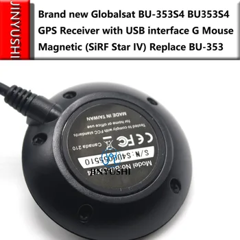 1pcs Globalsat BU-353S4 BU353S4 Kabelis USB GPS Imtuvas su USB sąsaja G Pele Magnetinio (SiRF Star iii) IV) Pakeisti BU-353