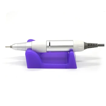 1PCS Nagų Amatų Gręžimo Bitų Failo Manikiūro Mašina Nails Art Elektros Rašiklio Laikiklis Violetinė Plastiko Stovas