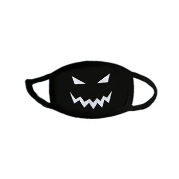 1pcs Unisex Daugkartinio naudojimo mados printted baisu Halloween kaukolės burnos kaukę, animacinių, anime Klaidingą veido kaukė Šalies Cosplay Priedai