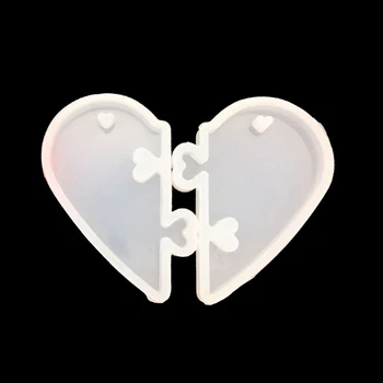 1pcs UV Dervos gražūs Papuošalai Skysto Silikono Formos Meilės širdis Dervos Pakabukai Sieniniai Klojiniai, 