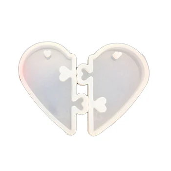 1pcs UV Dervos gražūs Papuošalai Skysto Silikono Formos Meilės širdis Dervos Pakabukai Sieniniai Klojiniai, 