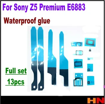 1set Sony z5 Premium E6883 ragų Imtuvas Mikrofonas, Ausinių anga Baterija klijai, pilnas komplektas vandeniui klijai lipdukas