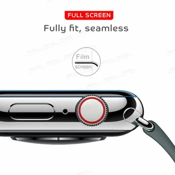 2-1pcs apsaugos minkštas Filmas iwatch 6 screen protector, Filmas žiūrėti seires 6 5 4 44 40 mm smartwatch Priedai, nėra Stiklo