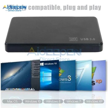 2.5 colio HDD SSD Disko Atveju SATA į USB 3.0-2.0 Adapteris Paramos 6TB HDD Diską 