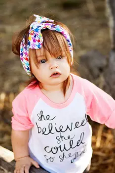 2016 Mados Bamblys Vaikams, Kūdikių Mergaitės, Trišakiai Long Sleeve T-shirt Viršūnes Drabužius Rožinė