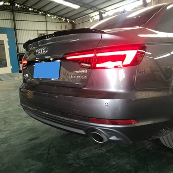 2017 2018 2019 Naujo dizaino Audi A4, A4L spoileris, galinis kamieno stogo spoileris, juoda balta, arba 