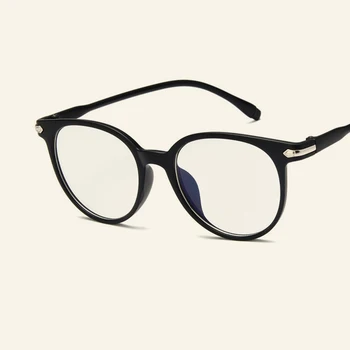 2018 klasikinis mados ovalo formos akinių rėmeliai potvynio srovių, berniukai ir mergaitės, akiniai, akiniai apsauginiai skaidrūs lęšiai, akiniai