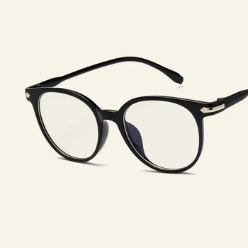 2018 klasikinis mados ovalo formos akinių rėmeliai potvynio srovių, berniukai ir mergaitės, akiniai, akiniai apsauginiai skaidrūs lęšiai, akiniai