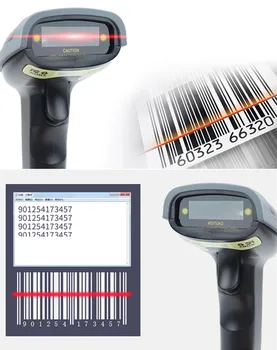 2018 NAUJAS 1D laidinio barcode scanner brūkšninių kodų skaitytuvą, kišeninis brūkšninių kodų skaitytuvas, usb skaitytuvas, USB Kabelis, prekybos Centrų ir POS Sistemos