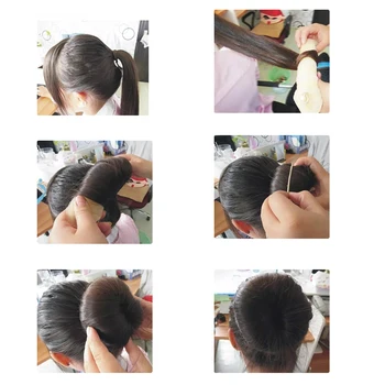 2019 Grožio Magija Plaukų Bandeles, Stilingas Twist Žiedas Buvęs Shaper Spurgos Chignon Maker Įrašą Hair Curler Aksesuaras 29