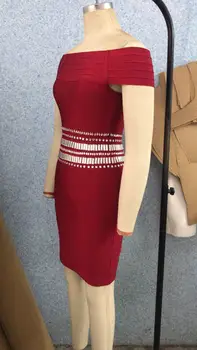 2019 Naujas Moterų raudona balta velniop kaklo trumpomis rankovėmis Tvarstis Suknelė Vestido Prabangūs Įžymybių mini tvarstis suknelė dropshipping